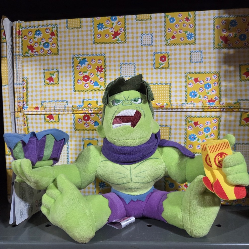 Marvel Holiday Hulk with Iron Man Stockings Plush 9" x 13"